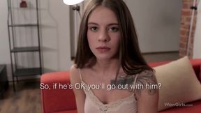 Hardcore Tender Petite Girl Rubs Her Pussy Under White Panties