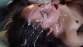Exclusive: Juicy Messy Cockslut Got Covered In Cum In A Messy Gangbang - Full Hd