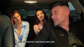 Forbidden Two Babes Have No Money For A Taxi So They Pay With Their Bodies - 4K